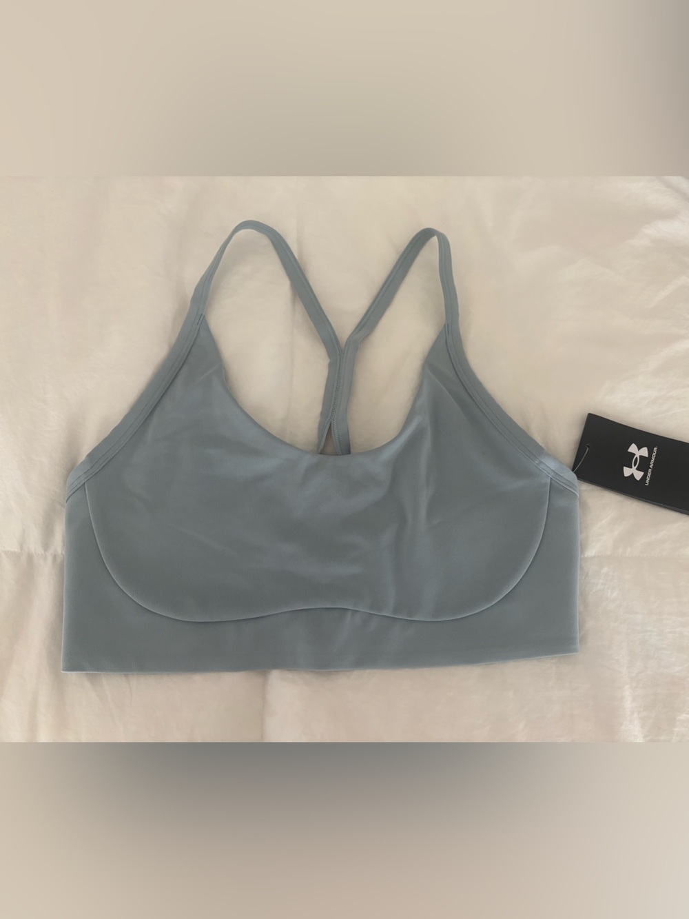 Under Armour Sky Blue Racerback Sports Bra NWT